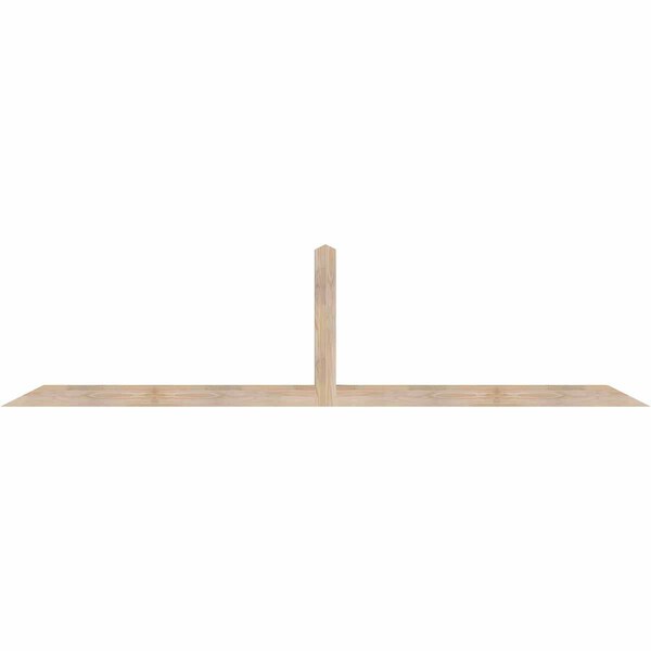 Ekena Millwork Portland Smooth Timber Gable Bracket, Douglas Fir, 108"W x 27"H x 3 1/2"D x 3 1/2"F, 6/12 Pitch GBW108X27X0404POR00SDF - main